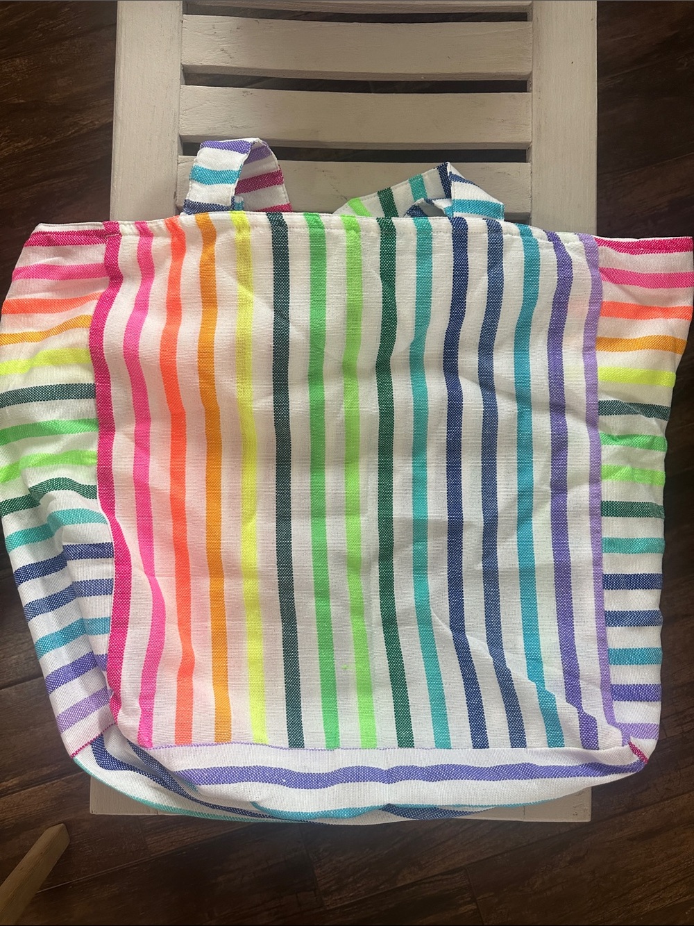 Las Bayadas Colorful Striped Tote - Picture 3 of 5